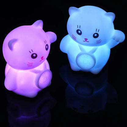 Cute LED Lucky Cat Night Light for Kids Room Decor