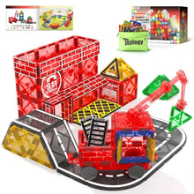 Magnetix Fire Rescue Building Set for Kids