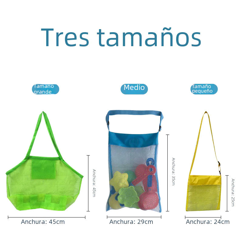 Mesh Beach Tote Bags | Colorful Lightweight Storage Bags