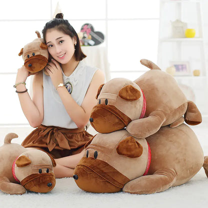 Snuggly Pug Plush Pillow Toy for Children