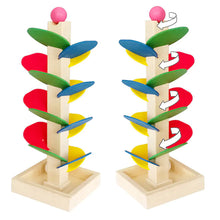 Wooden Marble Tree Toy – Colorful Ball Drop Spiral Fun