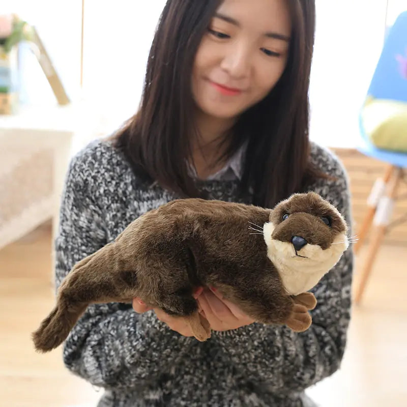 Realistic Otter Plush Toy – Soft & Huggable for Kids