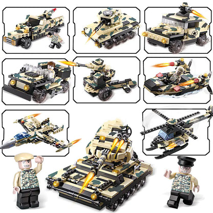 Multi-Model Military Construction Set for Kids