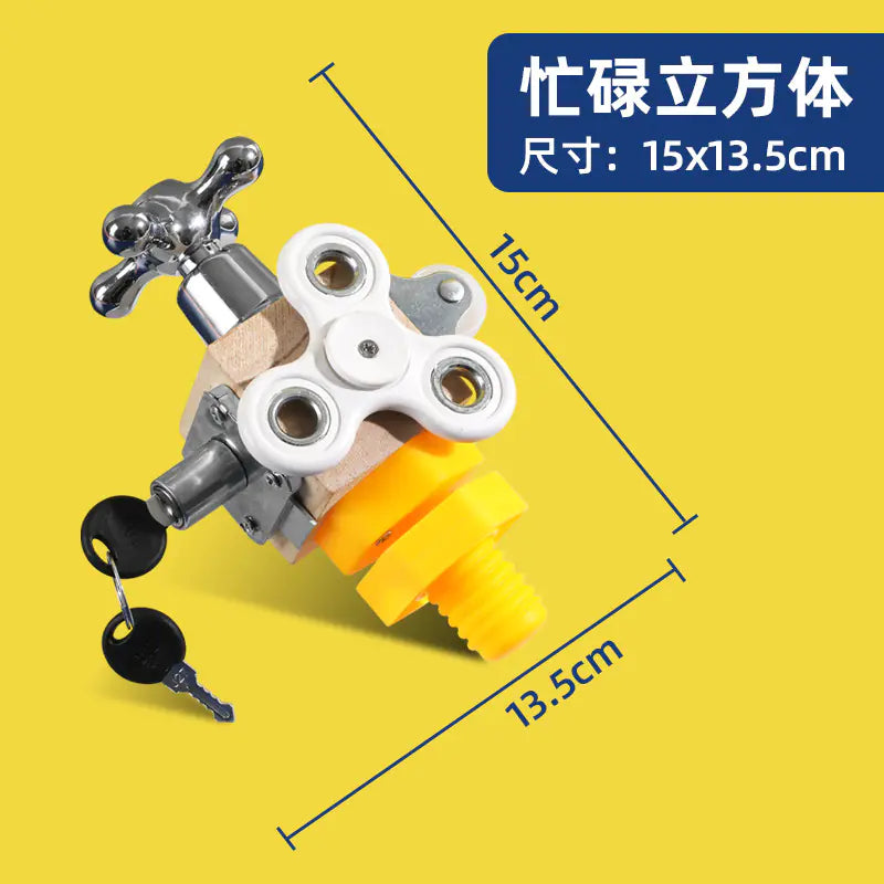 Montessori Busy Cube Toy – Sensory & Skill Builder