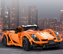 Remote Control Orange Race Car Building Set