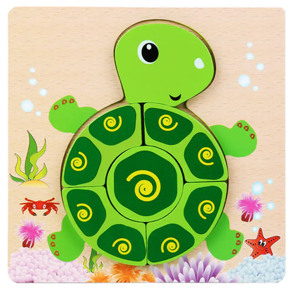 Kids' 3D Wooden Learning Puzzle
