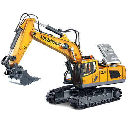 Mega RC Excavator Toy – Realistic Alloy Digger