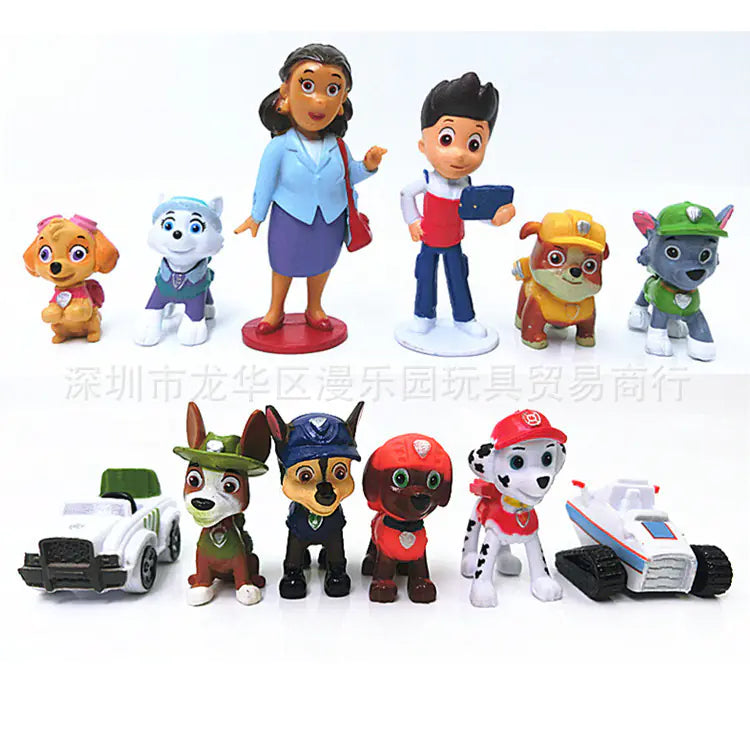 Dalmation Dog Toy Figurine Set for Kids' Cake Decor