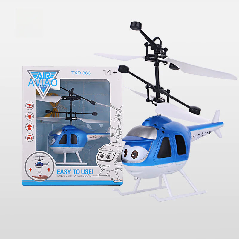 Infrared Induction Flying Helicopter Toy with LED Lights