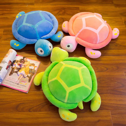 Turtle Plush Pillow – Soft, Colorful & Huggable