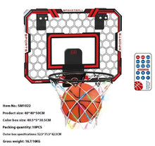 Indoor Basketball Hoop with LED Scoreboard & Remote