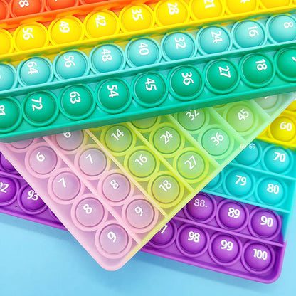 Rainbow Alphabet & Numbers Pop It for Kids