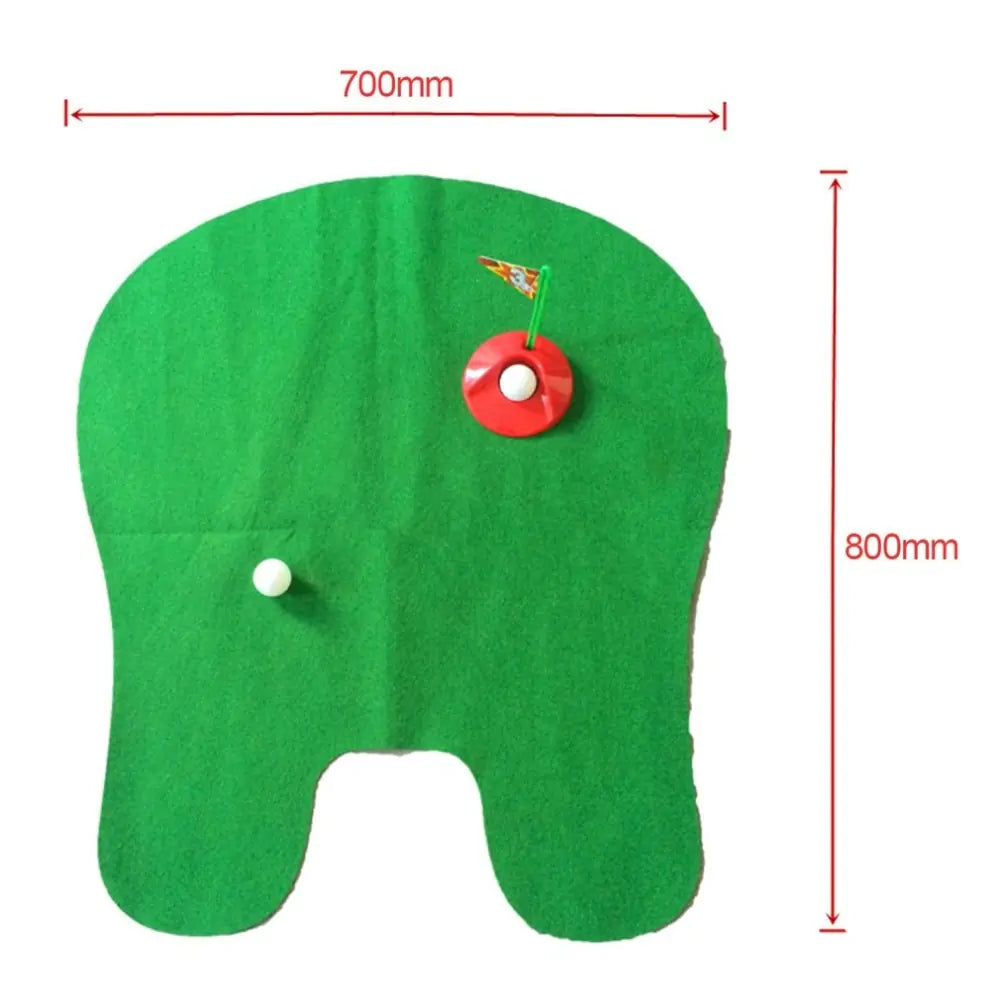 Funny Toilet Mini Golf Putting Game for Bathroom Fun