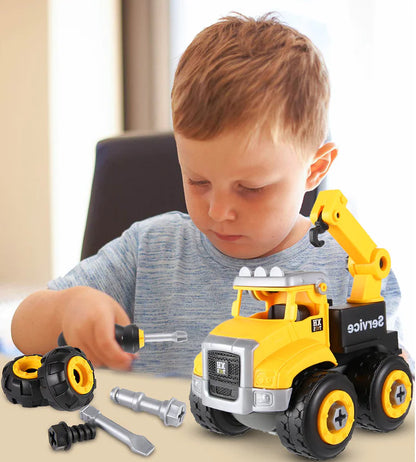 Build & Play Construction Truck Toy for Kids