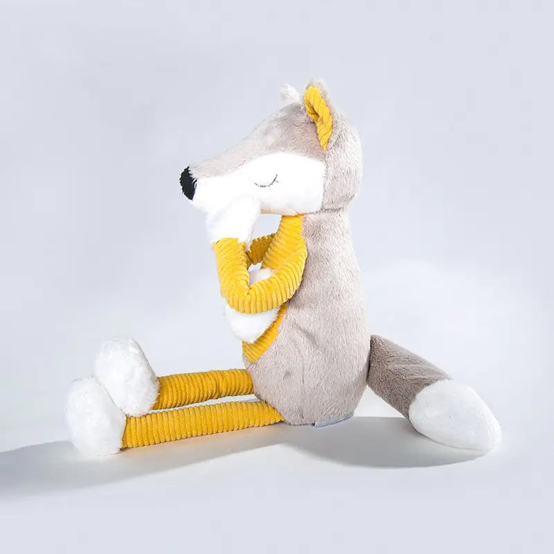 Cuddly Yellow Fox Plush for Children
