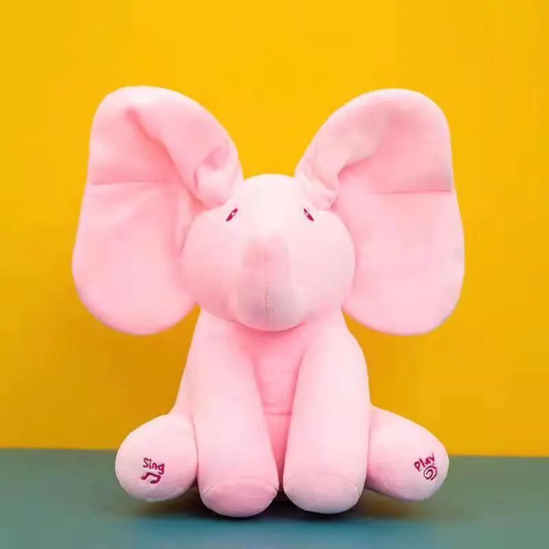 Soft Singing Plush Elephant Toy – Big Ears Cuddly Friend