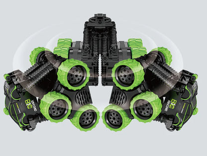 Stunt RC Car with 360° Spin & Spring Suspension