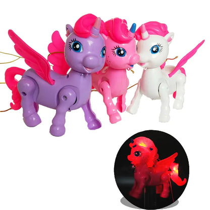 Light-Up Walking Unicorn Toy with Music & Wings