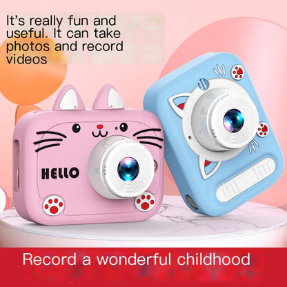 Kids Digital Camera with Video & Cute Cat Design