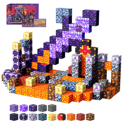 108-Piece Magnetic Pixel Building Blocks Set