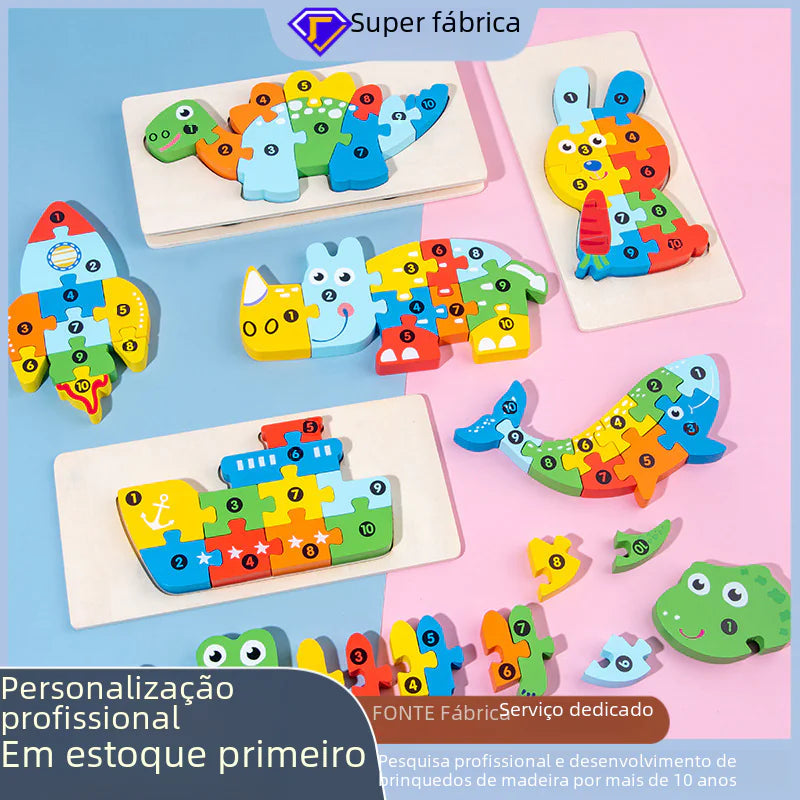 Kids' Learning Wooden Puzzle Sets