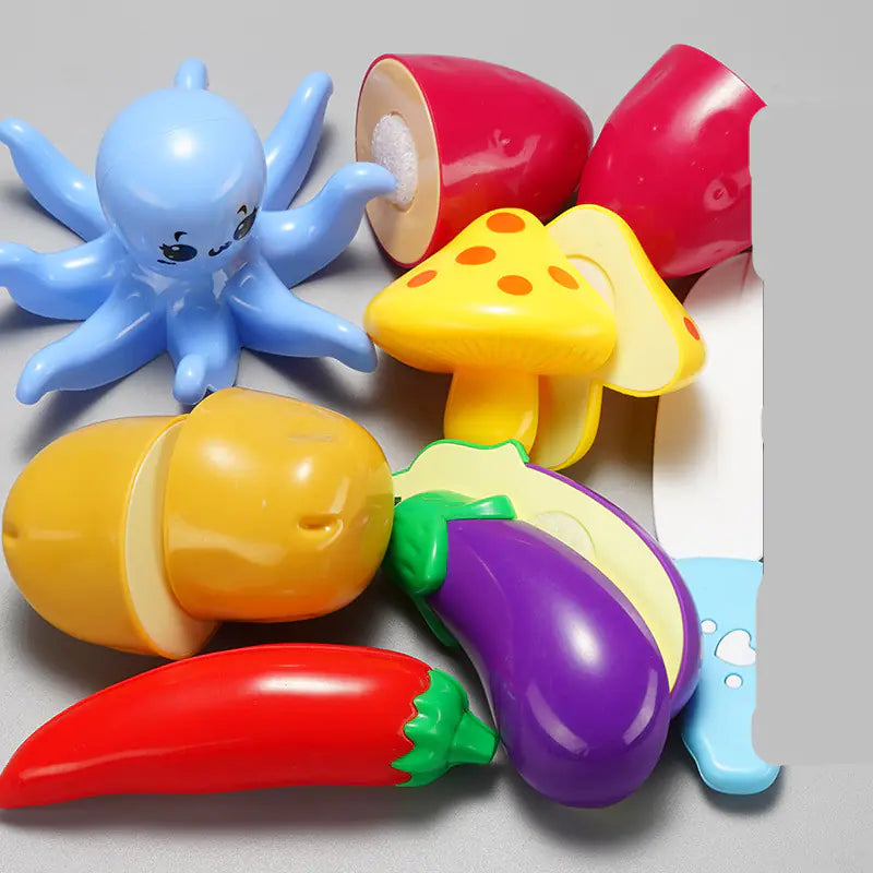 Deluxe Kitchen Playset for Kids with Food & Utensils