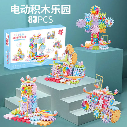 Interactive Gear Block Set for Kids (83 pcs)