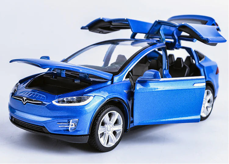 Diecast Tesla Model X Toy Car with Openable Doors