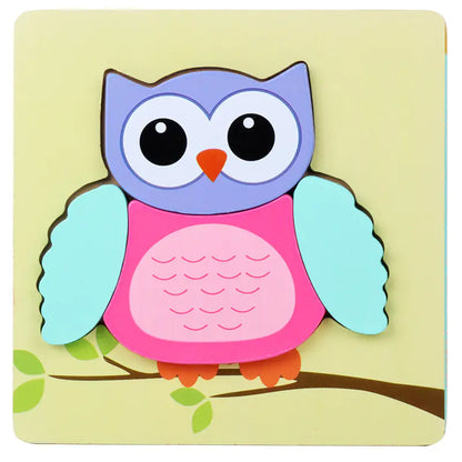 Kids' 3D Wooden Learning Puzzle