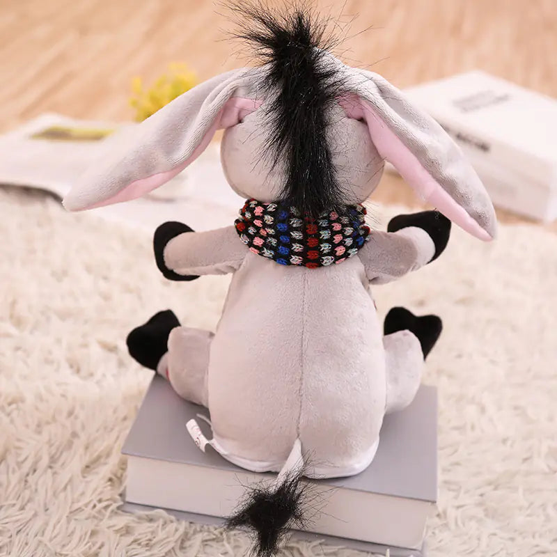 Cute Donkey Plush Toy with Scarf – Soft & Huggable Fun