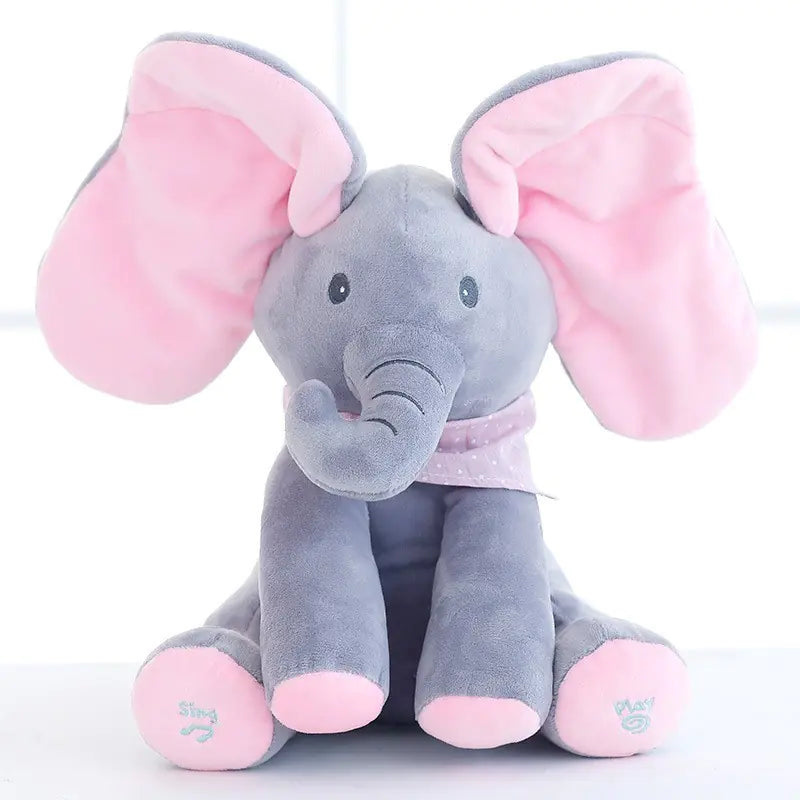 Soft Singing Plush Elephant Toy – Big Ears Cuddly Friend