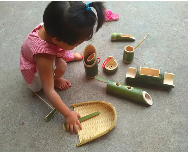 Bamboo Sand & Water Play Kit - 10 Piece