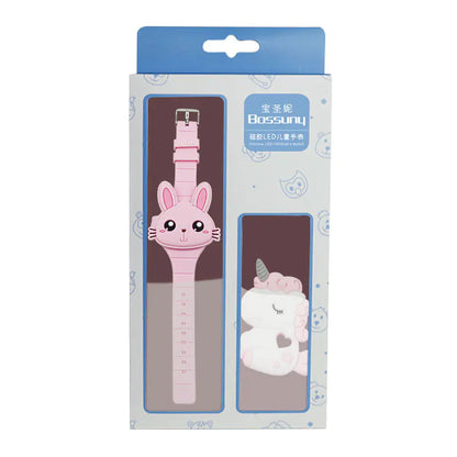 Cute Bunny LED Watch & Stationery Gift Set for Kids