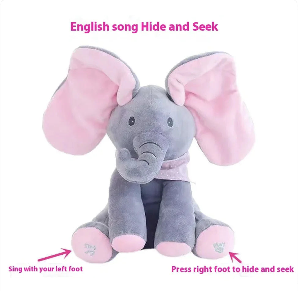 Melodic Elephant Plush Toy