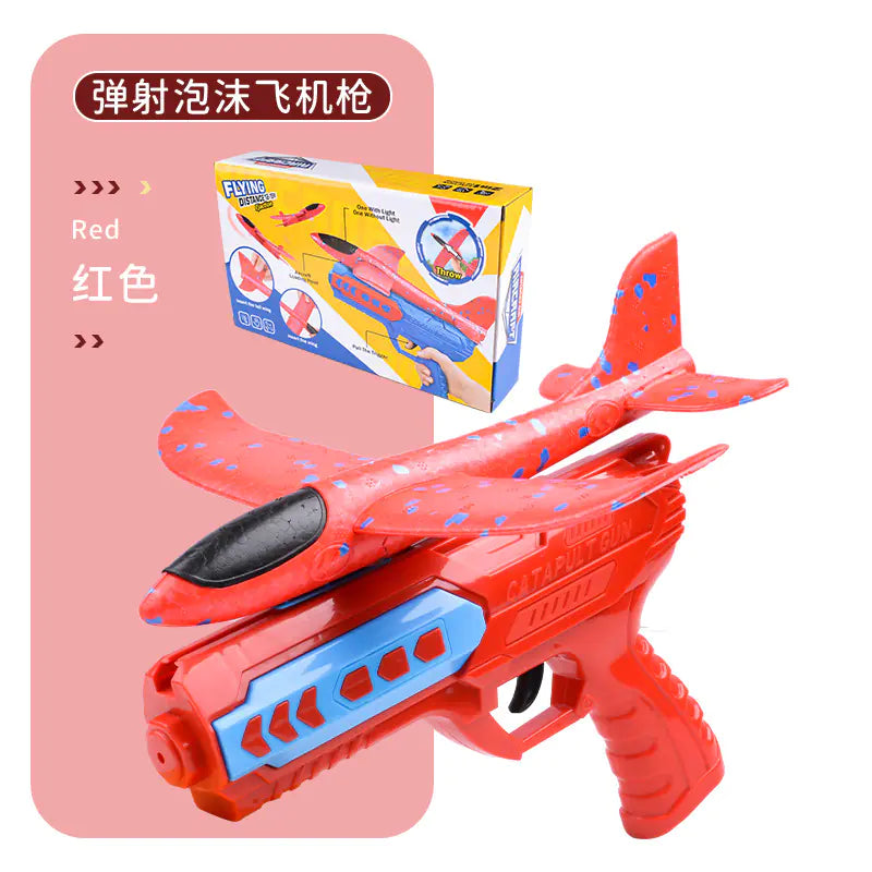 Foam Airplane Launcher Gun with LED Lights