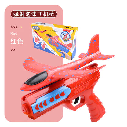 Foam Airplane Launcher Gun with LED Lights
