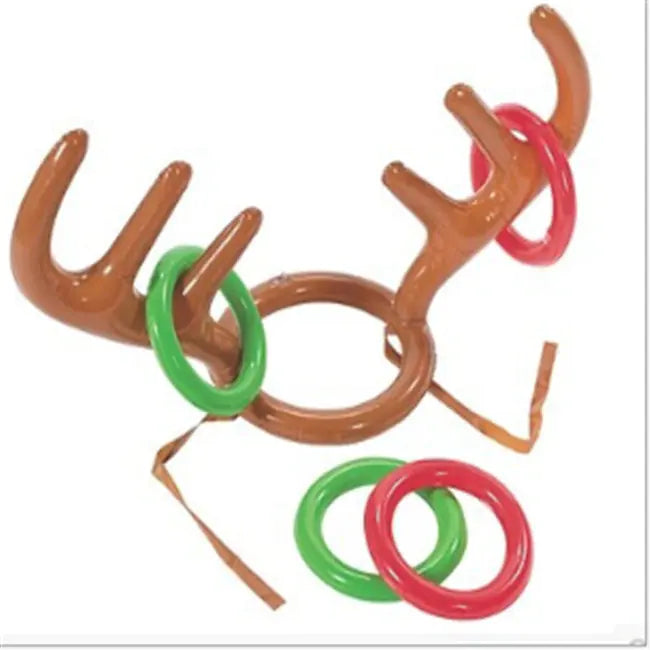 Inflatable Reindeer Ring Toss Game for Kids