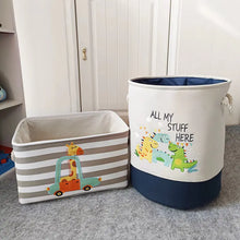 Playful Kids Cartoon Storage Basket Set