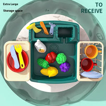 Junior Chef Dishwashing Playset with Running Water & Utensils