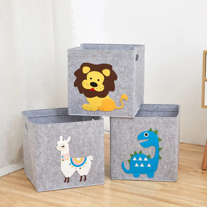 Playful Felt Animal Toy Organizer