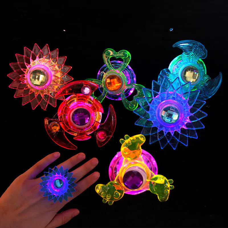Glow Spin Ring Toy for Kids
