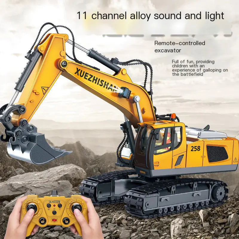 Mega RC Excavator Toy – Realistic Alloy Digger