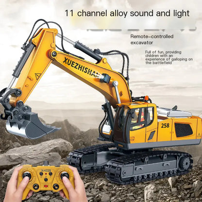 Mega RC Excavator Toy – Realistic Alloy Digger