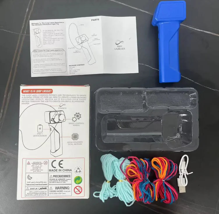 Glowing Rope Launcher Toy – Rechargeable & Fun to Play