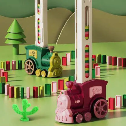 Auto Domino Builder Train Set for Kids