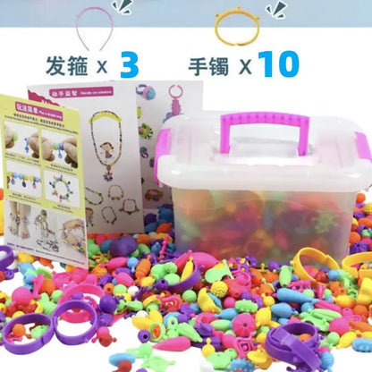 Creative Pop Beads Playset for Kids