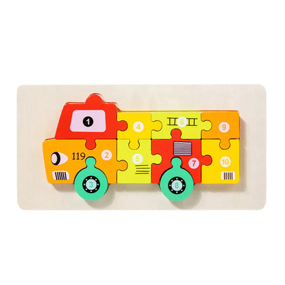 Kids' Learning Wooden Puzzle Sets