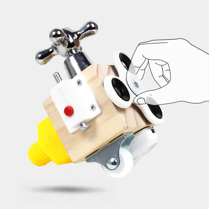 Montessori Busy Cube Toy – Sensory & Skill Builder