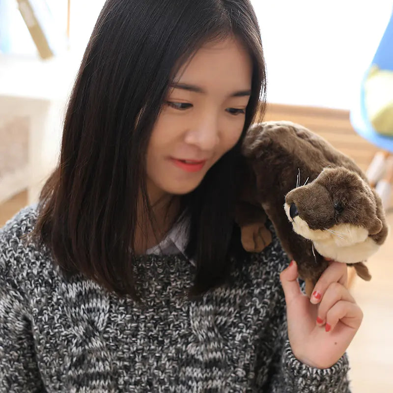 Realistic Otter Plush Toy – Soft & Huggable for Kids