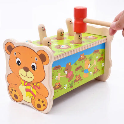 Toddler Whack-a-Mole Wooden Game